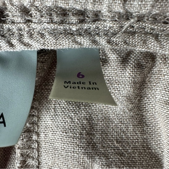 Athleta Linen Cabo Cropped Pants. Size 6 - Picture 8 of 9